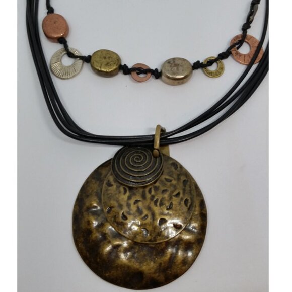 Curated bundle 2 rustic boho style necklaces Premier Designs Etc - Picture 3 of 4